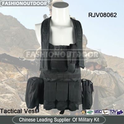600D Black Military Tactical Vest