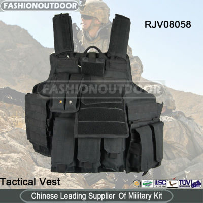 Black Military Tactical Vest