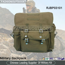Drab Green Canvas Military Camping Bag