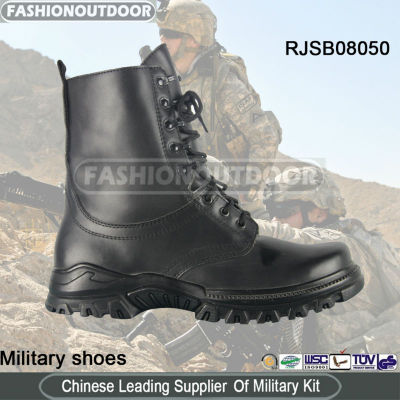PU Combat Jungle Boots Black Government Issued