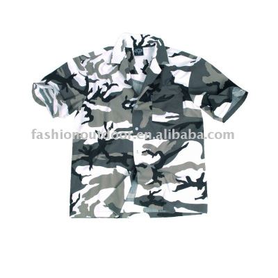 City camouflage military combat T-shirt