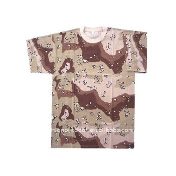 6 color desert camouflage army T-shirt