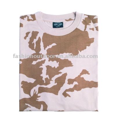 British desert camouflage military T-shirt for army