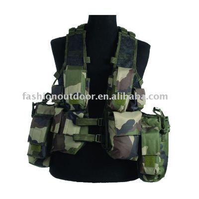Woodland Army Tactical Vest with 600D nylon