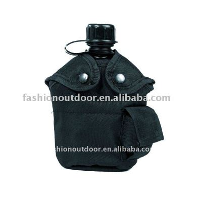 Army Water Bottle- black portable bottle for drink