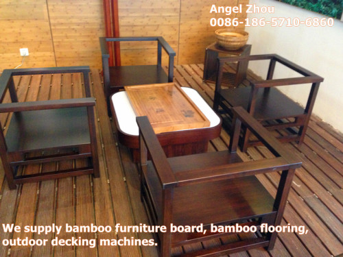Bamboo Furniture Board, Bamboo Outdoor Decking Machine