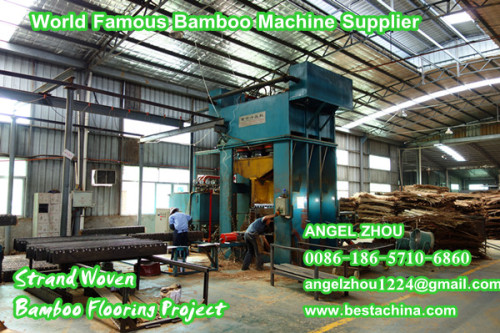 Strand Woven Bamboo Flooring Project, Bamboo Machines