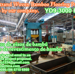 Strand Woven Bamboo Flooring Project, Bamboo Machines