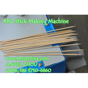 Bamboo BBQ Stick Machine (process)