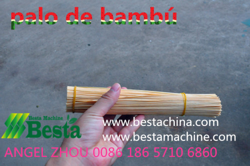 bambú que hace la máquina stick