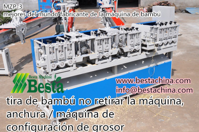 máquina de procesamiento de tira de bambú