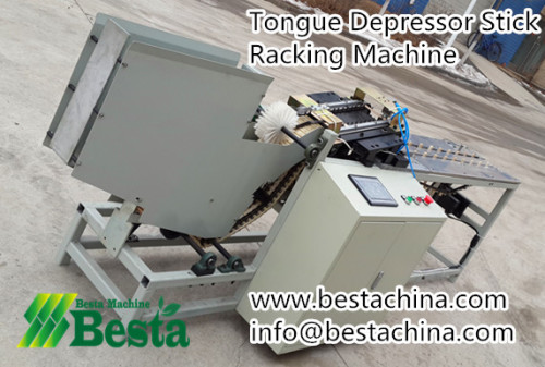 Ice-cream stick racking machine, tongue depressor stick racking machine