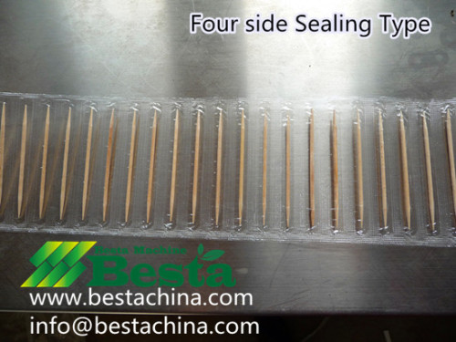 Four Side Sealing  Toothpick Packing Machine
