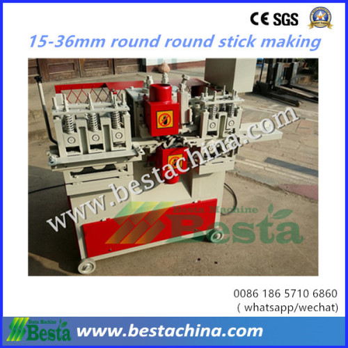 big size  round wooden stick making machine 15-36mm