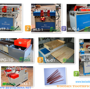Double pointed toothpick making machine