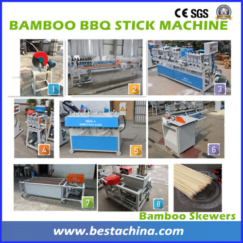 BAMBOO BBQ STICK MAKING MACHINE (WHOLE LINE)