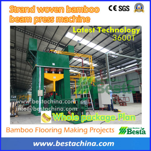 Bamboo Flooring Making Machine, Strand Woven Block Line (YD-3600)