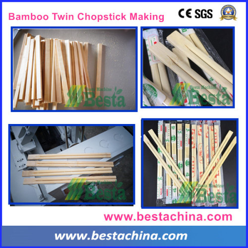 High speed twin chopstick shape forming machine, bamboo chopstick lines