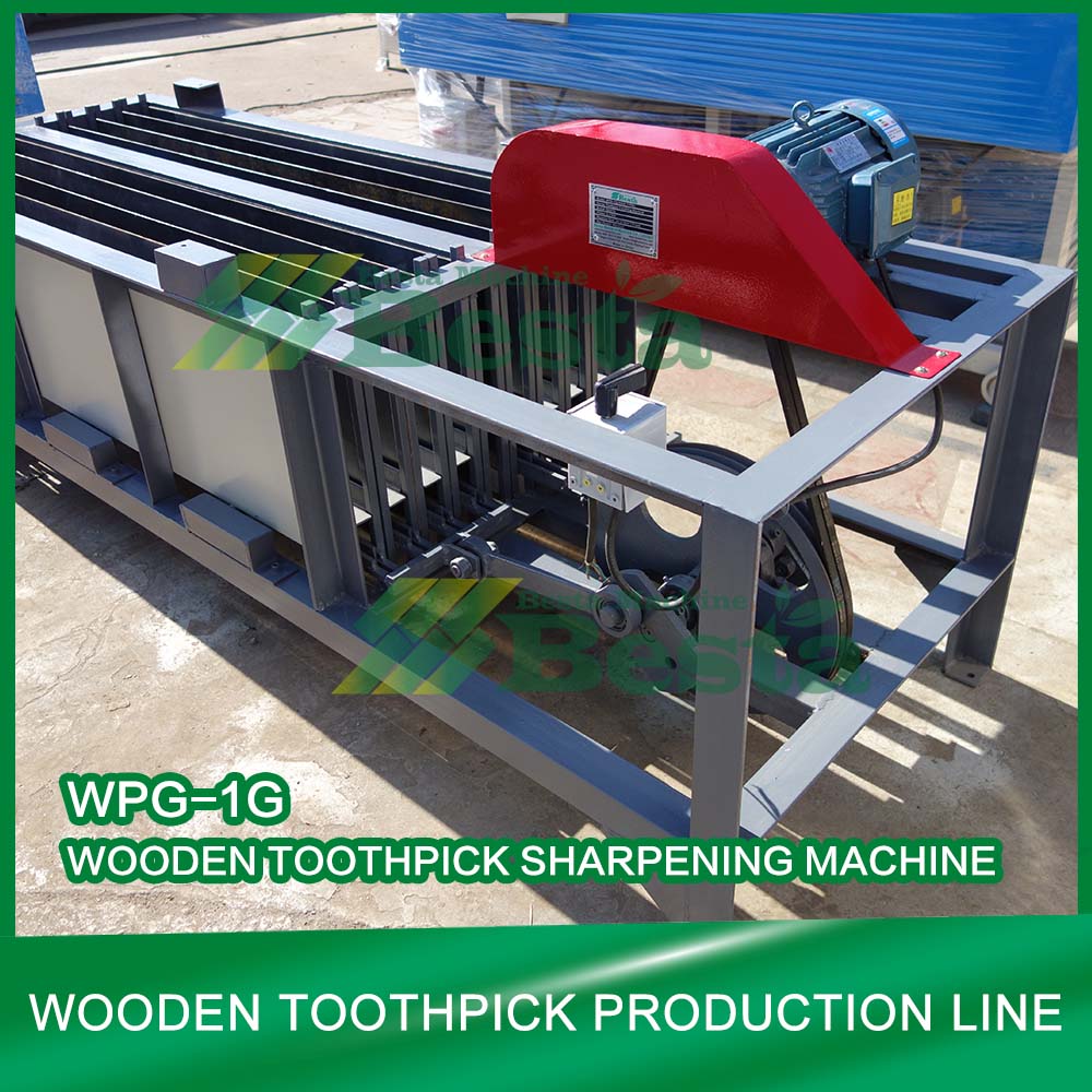 Wooden toothpick clearance machine