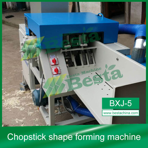 Chopstick shape forming machine (high speed), round chopstick sharpening machine