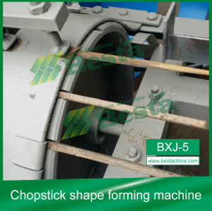Chopstick shape forming machine (high speed), round chopstick sharpening machine