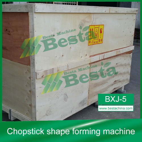 Chopstick shape forming machine (high speed), round chopstick sharpening machine