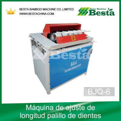 Máquina de ajuste de la longitud del palillo de dientes BJQ-6, máquinas de fabricación de palillos de dientes