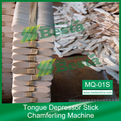 TONGUE DEPRESSOR STICK CHAMFERING MACHINE