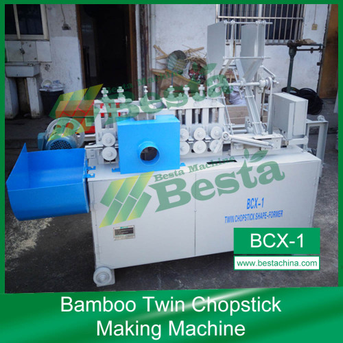 High speed twin chopstick shape forming machine, bamboo chopstick lines