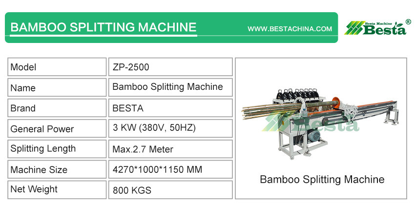 BAMBOO SPLITTING MACHINE USE ELECTRICITY TYPE
