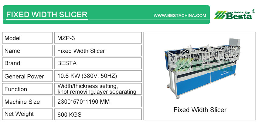 Bamboo knot removing and thickness width setting machine