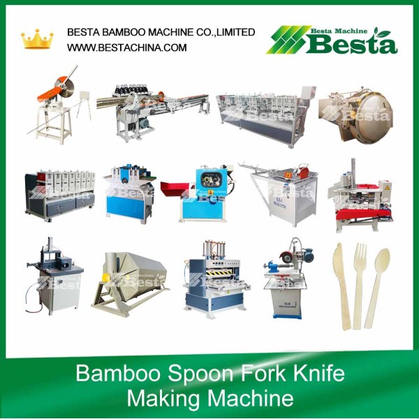 Bamboo Spoon, fork, knife making machine