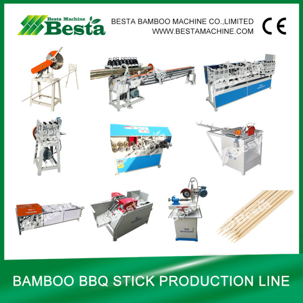 Bamboo BBQ Stick Making Machine (Whole Line) besta