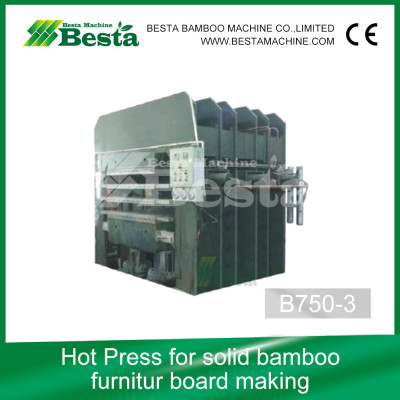 Solid Bamboo Furniture Board Machine, Hot Press Machine