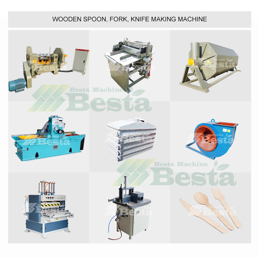 Wooden spoon making production line