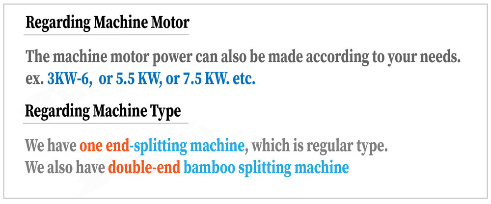 High quality bamboo splitting machine