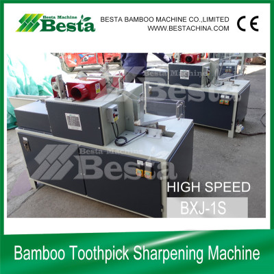 Double pointed toothpick sharpening machine