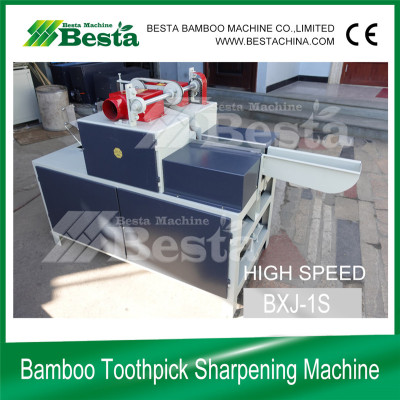 Double pointed toothpick sharpening machine