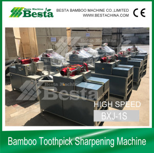 Double pointed toothpick sharpening machine