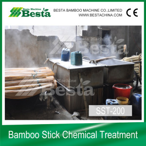 Stick Chemical Treatment, bamboo stick machine
