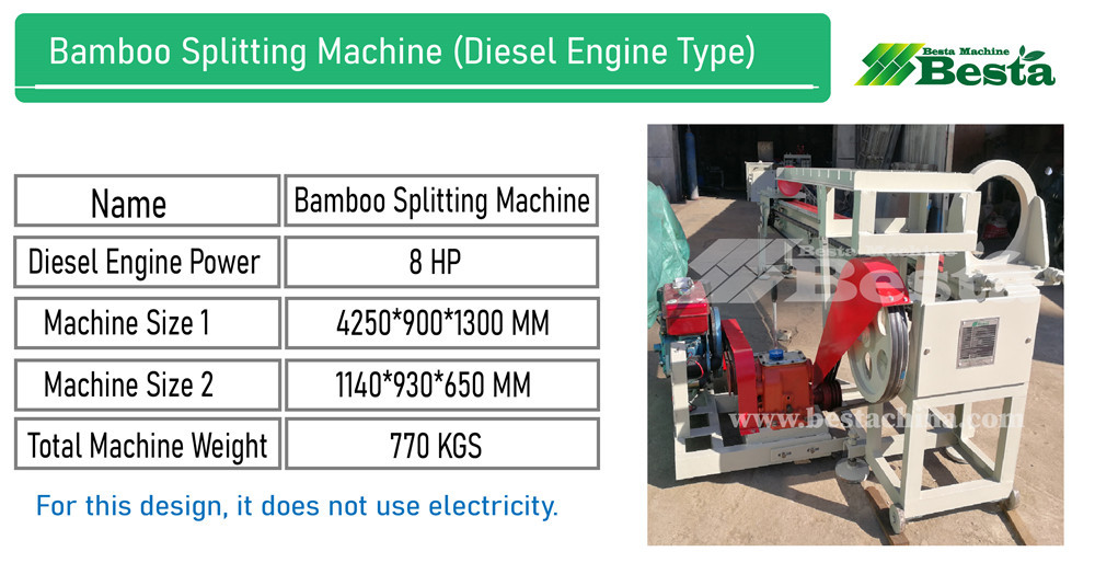 Bamboo Splitting Machine (diesel engine type)