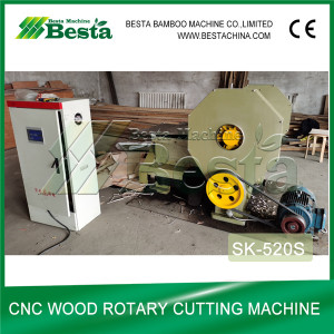 SK-520S High Precision Card Servo Wood Rotary Cutting Machine