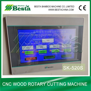 High Precision Card Servo Wood Rotary Cutting Machine SK-520S