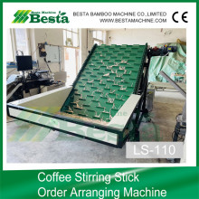 Wooden coffee stirring stick order arranging machine export to Turkey