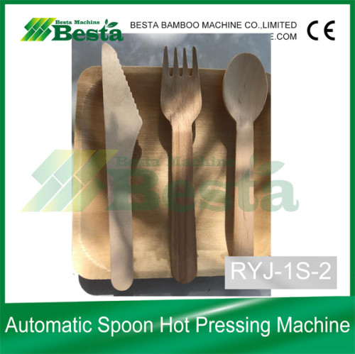 Fully Automatic Wooden Spoon Fork Hot Pressing Machine