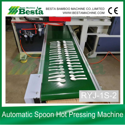 Fully Automatic Wooden Spoon Fork Hot Pressing Machine NEW TECHNOLOGY