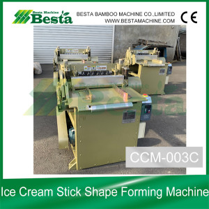Tongue depressor stick making machine, shape forming of ice cream stick machine