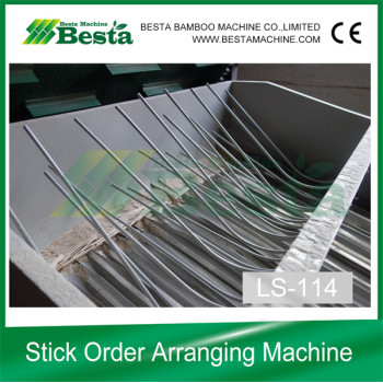 Ice cream stick arranging machine