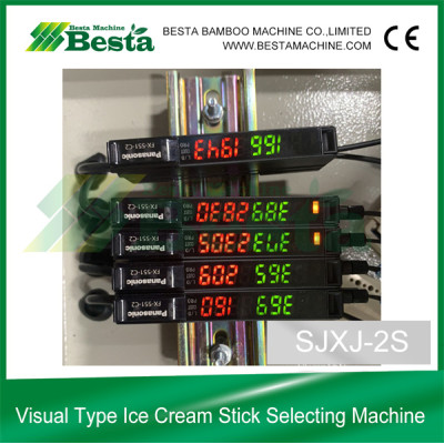 Two-lens Type Visual Wooden Ice Cream Stick Selecting Machine