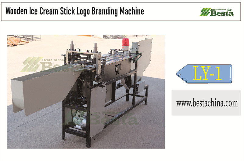 Wooden ice cream stick logo branding machine 